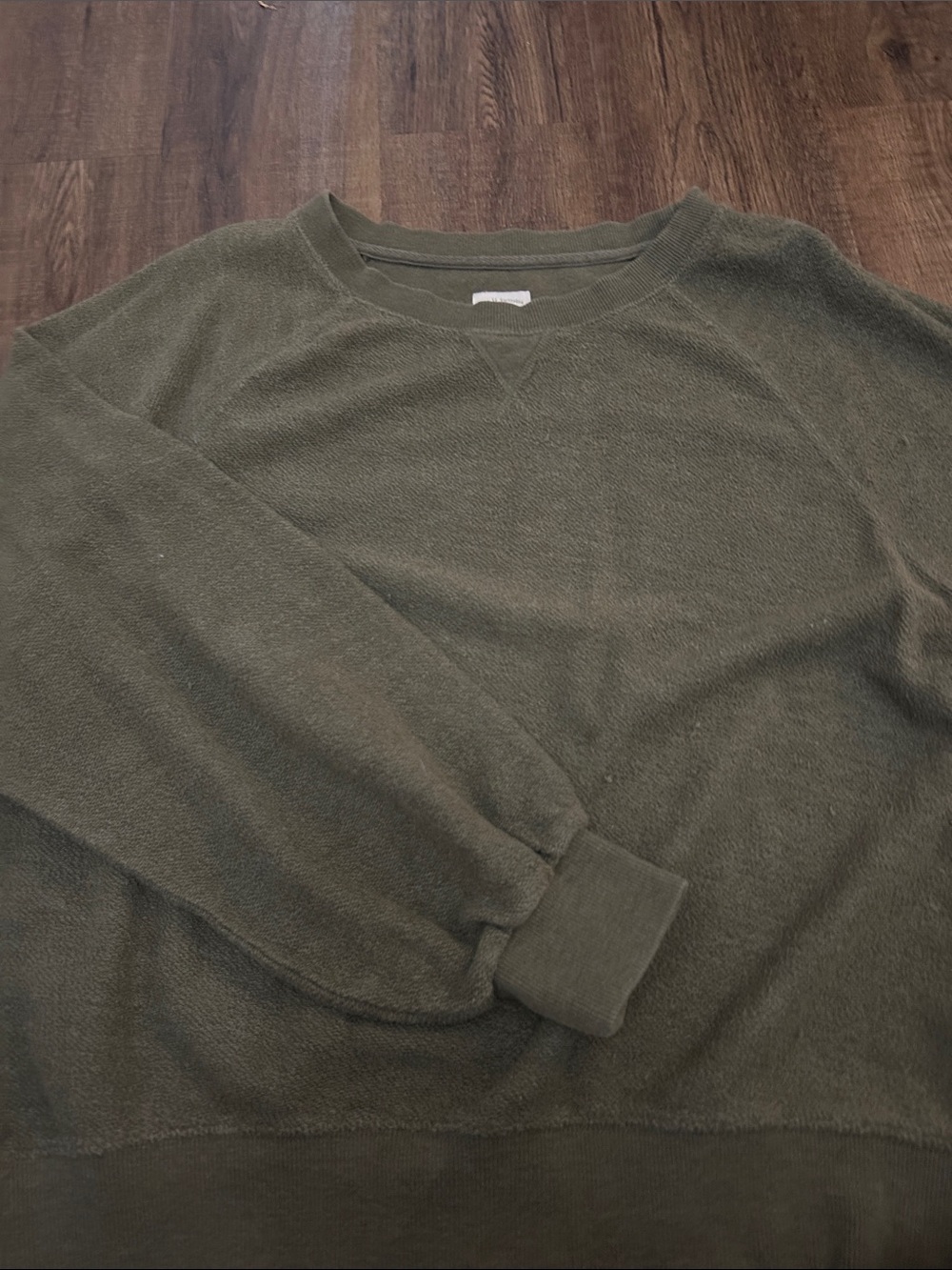 Women's Olive Green Crewneck Sweater